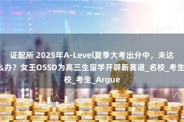 证配所 2025年A-Level夏季大考出分中，未达CON怎么办？女王OSSD为高三生留学开辟新赛道_名校_考生_Argue